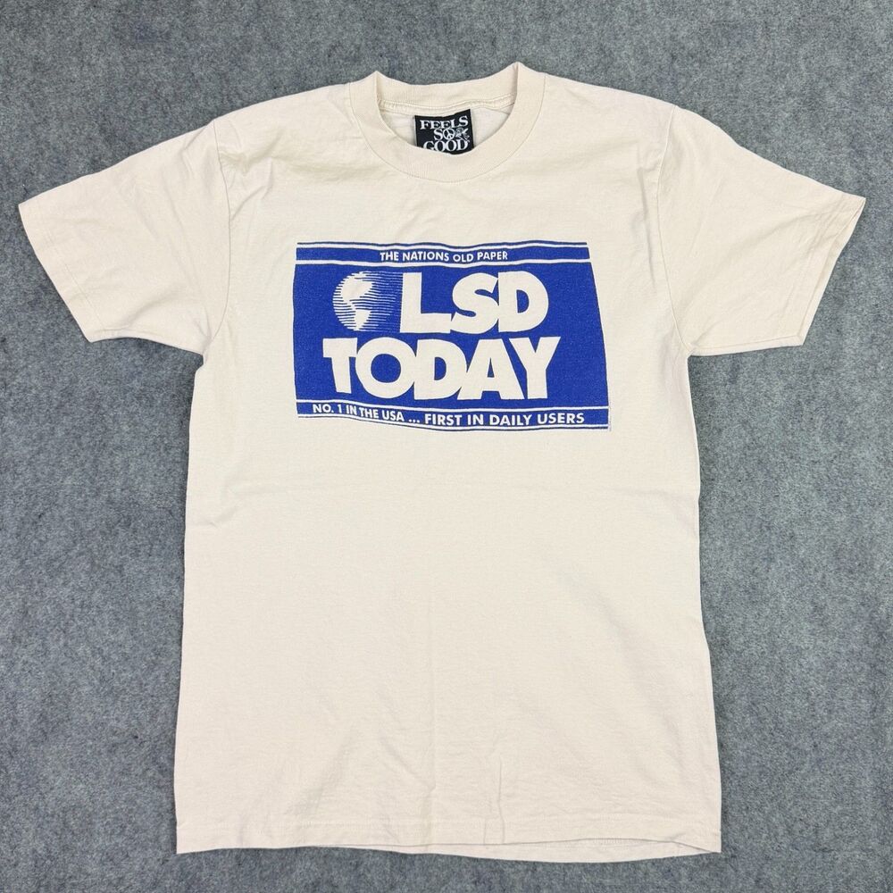 Men's LSD Today Graphic Tee Size Small Feels So Good Parody USA Today